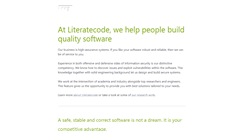 Desktop Screenshot of literatecode.com