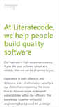 Mobile Screenshot of literatecode.com